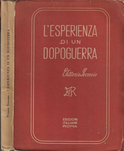Esperienza un dopoguerra - l'esperienza, di